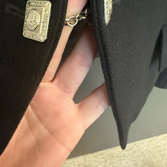 St. Kilda size 40 (10) rare wool Blazer with substantial silver accents. EVC - Picture 11 of 17